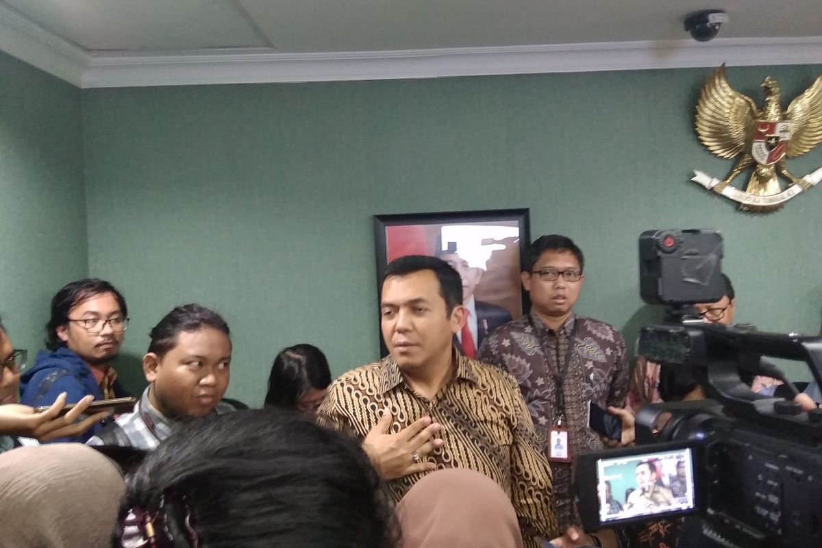 Direktur Perusahaan Krakatau Steel Silmy Karim saat diwawancarai awak media di Jakarta, Jumat (13/12/2019).