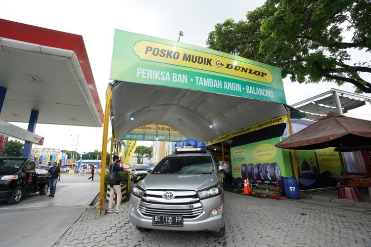 Posko Mudik Dunlop 2023 di Rest Area KM 57 Tol Jakarta-Cikampek