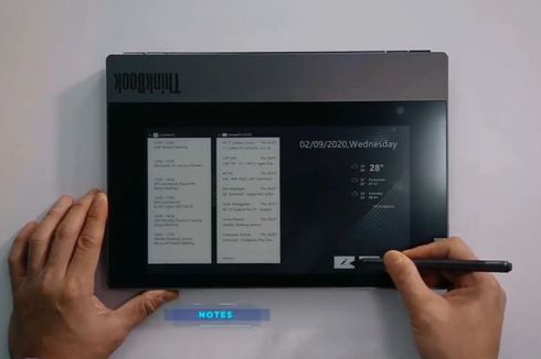 Alasan Lenovo ThinkBook Plus Pakai Layar Sekunder Hitam-Putih 