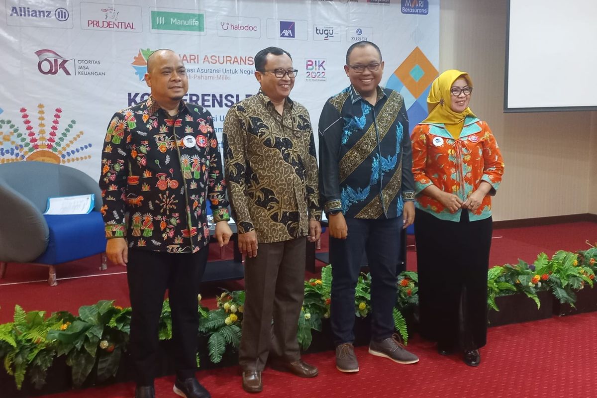 Konferensi pers acara Hari Asuransi ke-16, Kamis (20/10/2022)