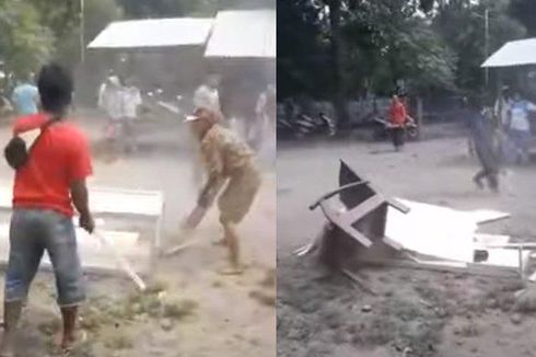 Viral, Video Warga Bongkar dan Hancurkan Peti Jenazah Pasien Covid-19 di Situbondo, Ini Kata Kades