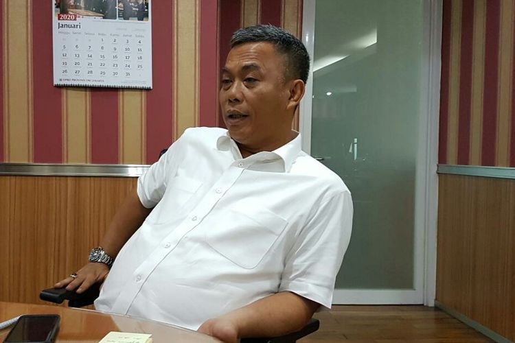 Ketua DPRD DKI Jakarta Prasetio Edi Marsudi di Gedung DPRD DKI Jakarta, Senin (6/1/2020).