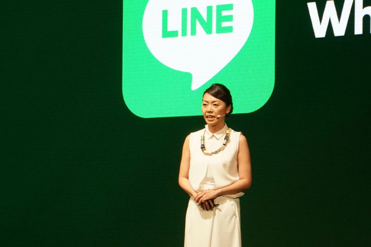 Ayumi Inagaki, Senior Manager Line Planning, di ajang Line Conference Tokyo 2017                                