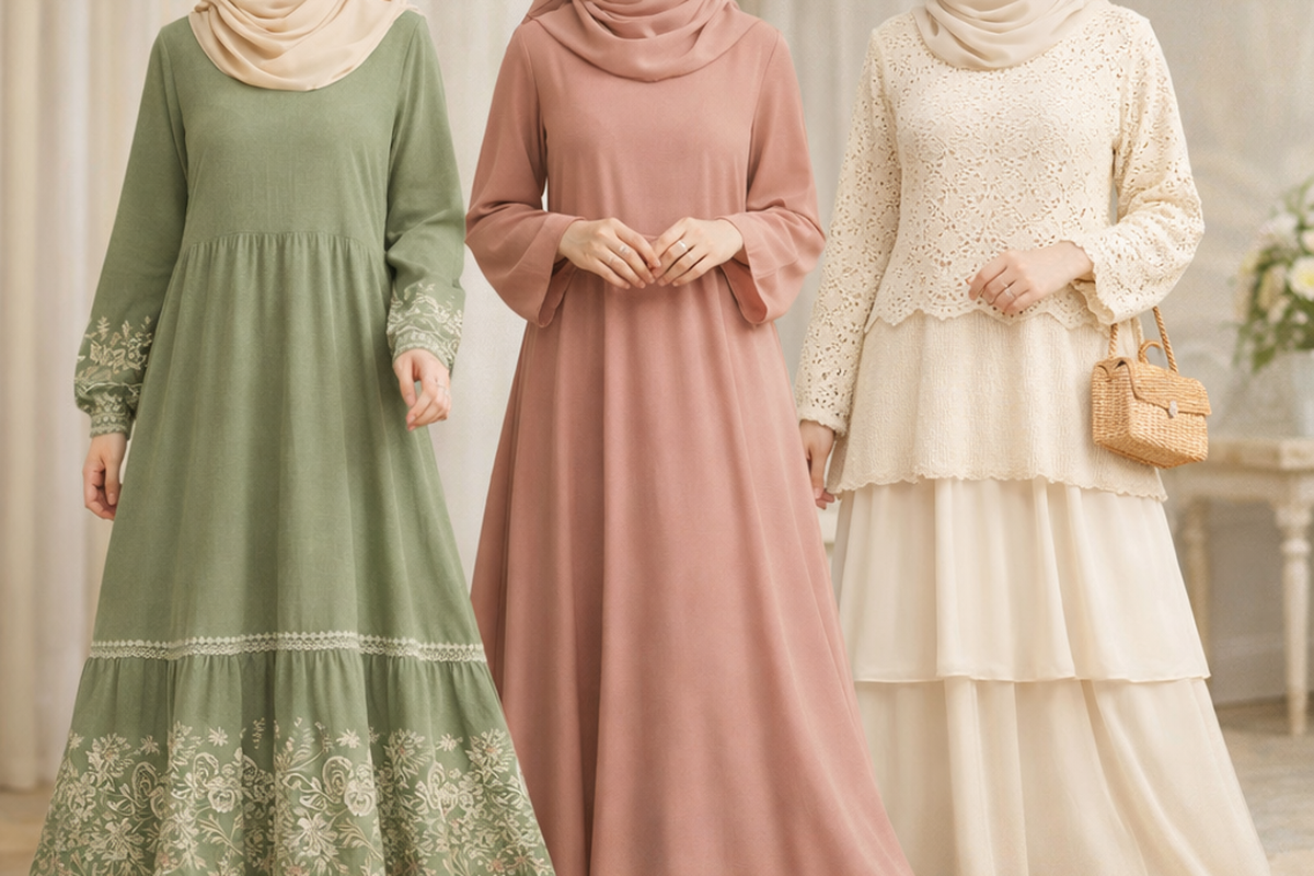 Model baju lebaran 2026 terbaru wanita: Siluet Flowy dan Sentuhan Minimalis.