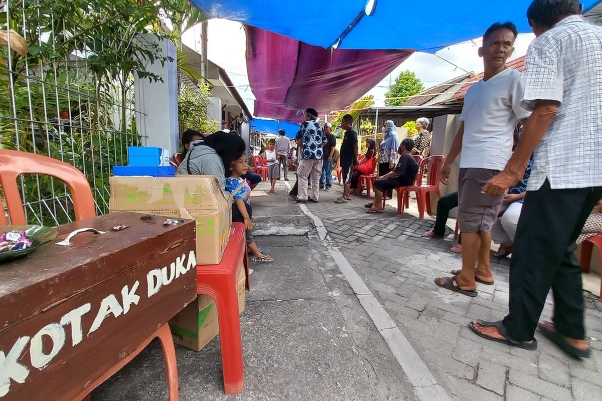 Suasana rumah duka jenazah A di Kota Yogyakarta, Senin (20/3/2023)