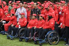 Sempatkan Nonton Pertandingan Asian Para Games, Jokowi Singgung Target Medali
