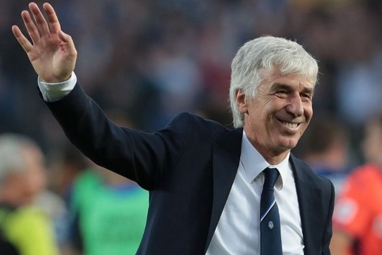 Mantan pelatih Atalanta, Gian Piero Gasperini, yang kini telah menangani AS Roma.
