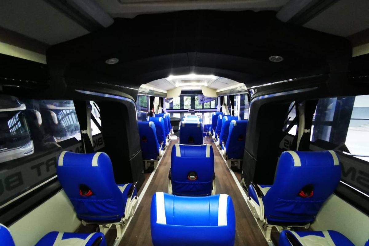 Kabin bus AKAP PO Sumber Alam