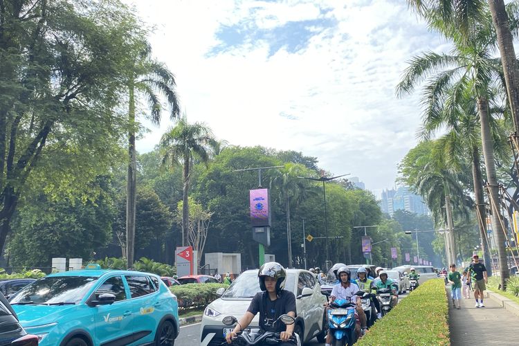 Ojol Terjebak Macet 30 Menit Usai BTN JAKIM 2026 di Senayan: Waktu Antar Jadi Lama
