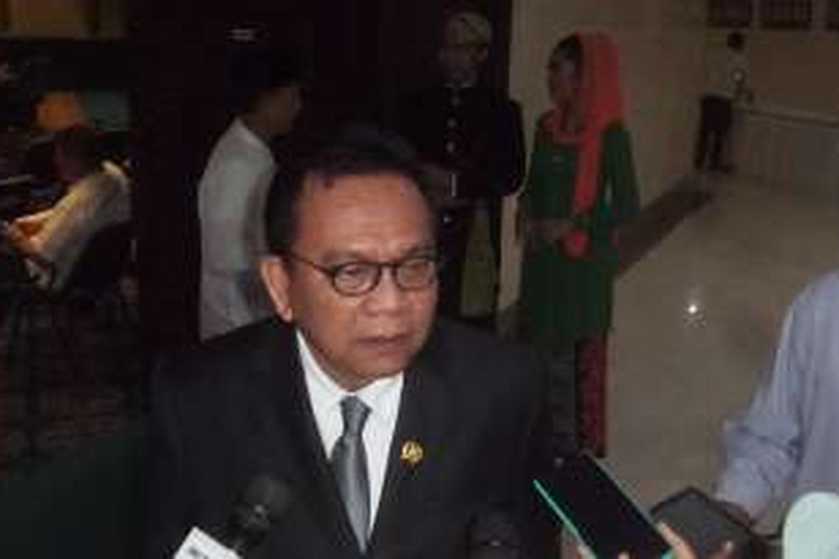Ketua DPD Partai Gerindra DKI Jakarta Mohamad Taufik, Kamis (17/3/2016)