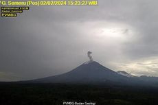 Alami Erupsi, Gunung Semeru Luncurkan Kolom Abu Setinggi 1.300 Meter