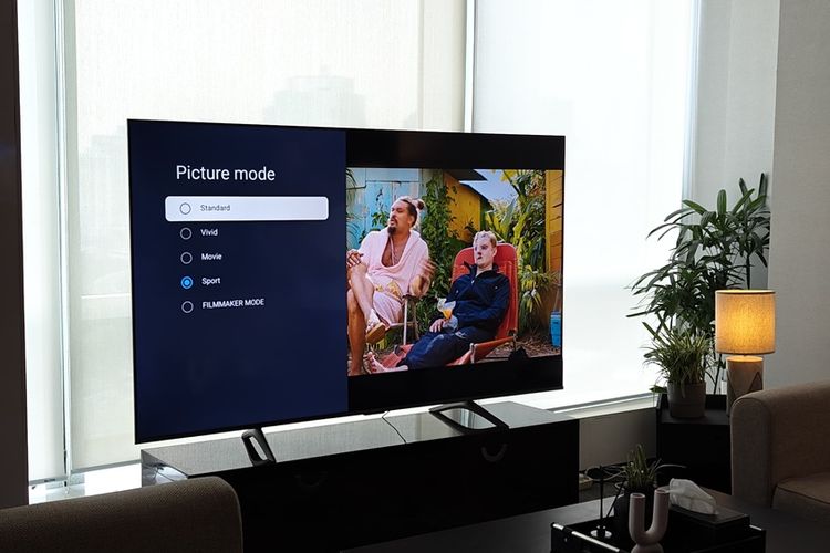 Tampilan fitur Filmmaker mode di smart TV Xiaomi TV A Pro Series 2026