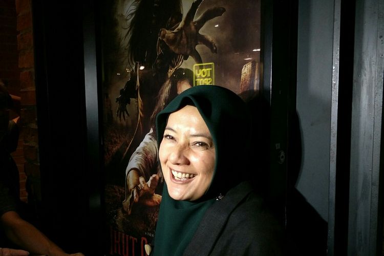 Aktris Cut Mini dalam jumpa pers di Grand Indonesia, Jakarta Pusat, Rabu (3/7/2019).