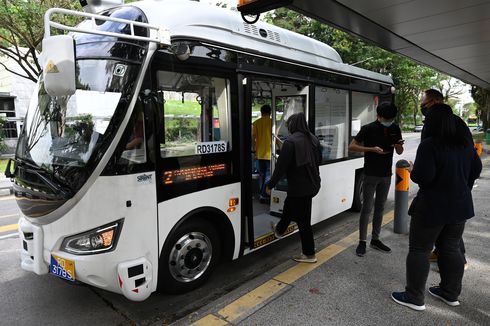 Singapura Uji Coba Bus Tanpa Pengemudi, Tarifnya Cuma Rp 2.000