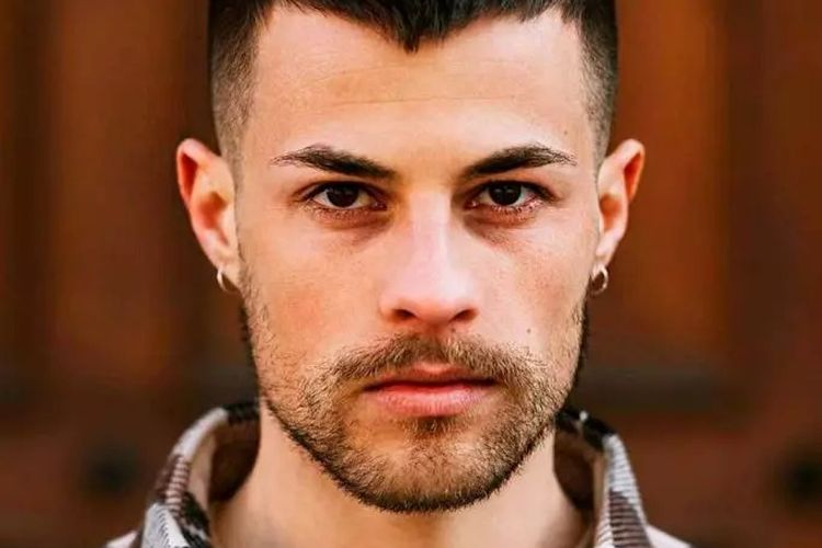 Military crew cut fade