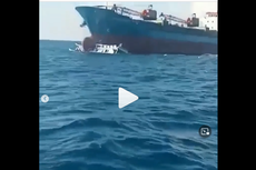 Video Viral, Detik-detik Kapal Kargo Tabrak Perahu, Ini Kronologinya