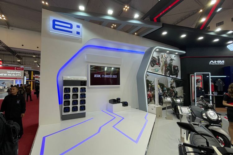 Booth Honda Baterry Exchanger (BEx) AHM di GIIAS 2023