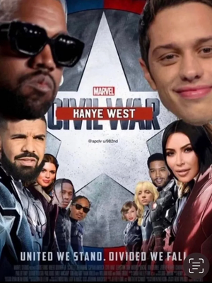Poster civil war versi Kanye West