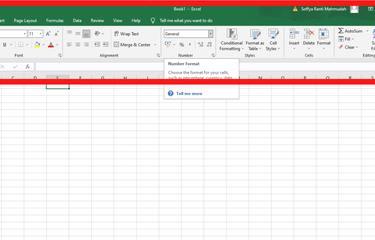 Toolbar ms excel
