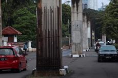 Tiang-tiang Monorel di Dekat Gedung DPR/MPR Juga Akan Dibongkar