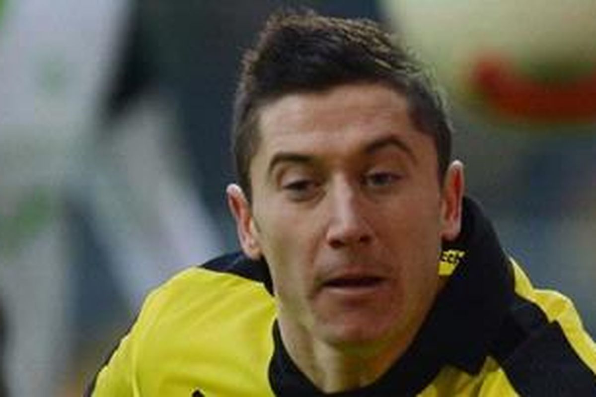 Striker Borussia Dortmund, Robert Lewandowski.
