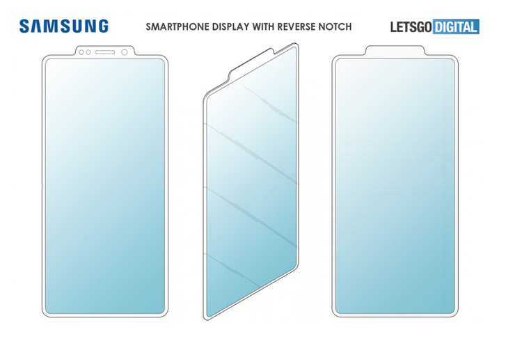Desain reverse notch yang dipatenkan Samsung.