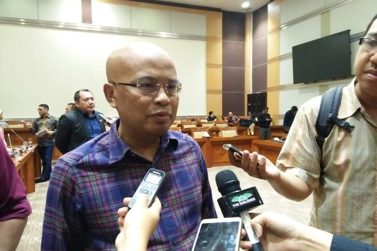 - Ketua DPP Partai Gerindra Desmond J Mahesa di Kompleks Parlemen, Senayan, Jakarta, Selasa (10/12/2019).