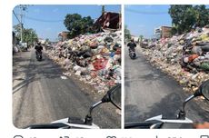 Viral, Foto Tumpukan Sampah Menggunung di Jalan Wiyoro Baru Bantul