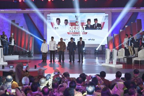 Litbang Kompas: Skor Penguasaan Debat Jokowi-Ma'ruf 7,1, Prabowo-Sandi 7,0