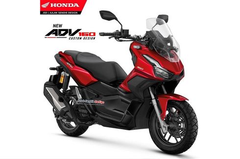 Rendering Bentuk Honda ADV 160 yang Bakal Meluncur Hari ini