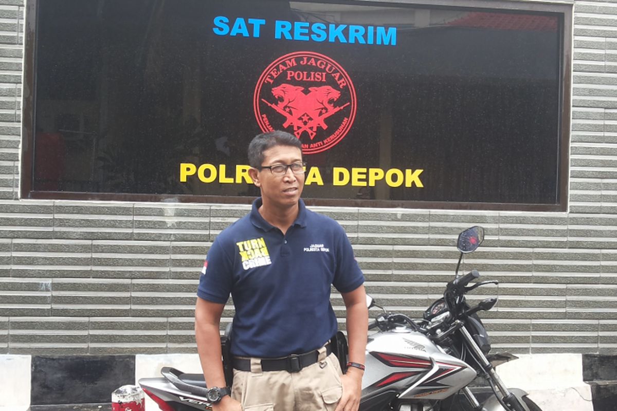 Kepala Tim Jaguar Inspektur Satu Winam Agus saat ditemui di Mapolresta Depok, Senin (29/5/2017).