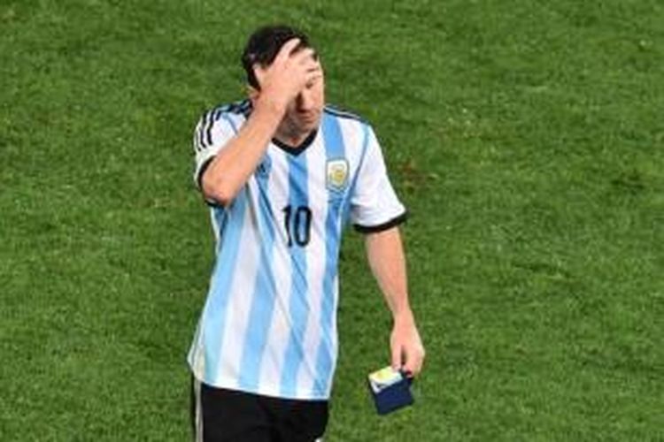 Striker tim nasional Argentina, Lionel Messi.