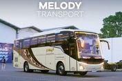 Bus Baru PO Melody Transport, Jetbus 5 SHD dengan Fasilitas Mewah