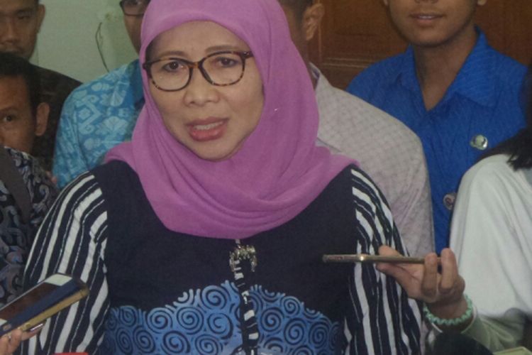 Sekretaris Jenderal Ditjen Pemasyarakatan, Sri Puguh Budi Utami di Balai Kota DKI Jakarta, Jumat (21/7/2017). 
