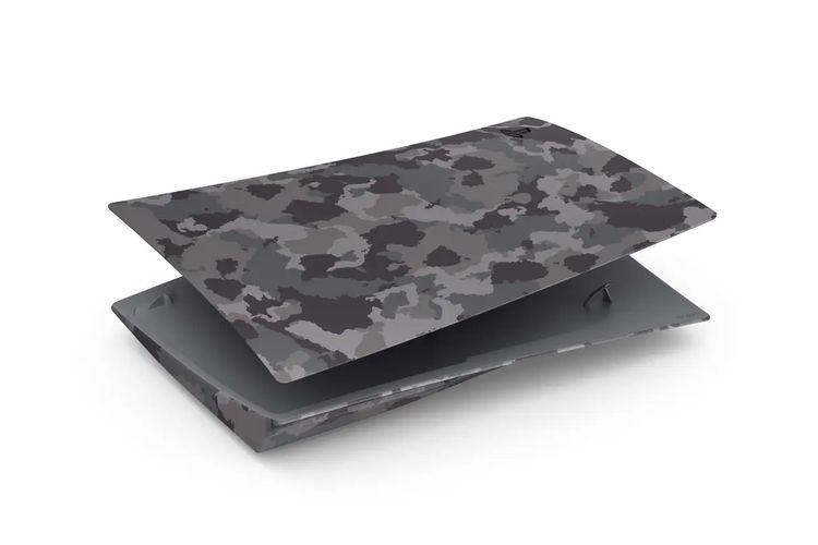 Cover PS5 Gray Camouflage Collection.