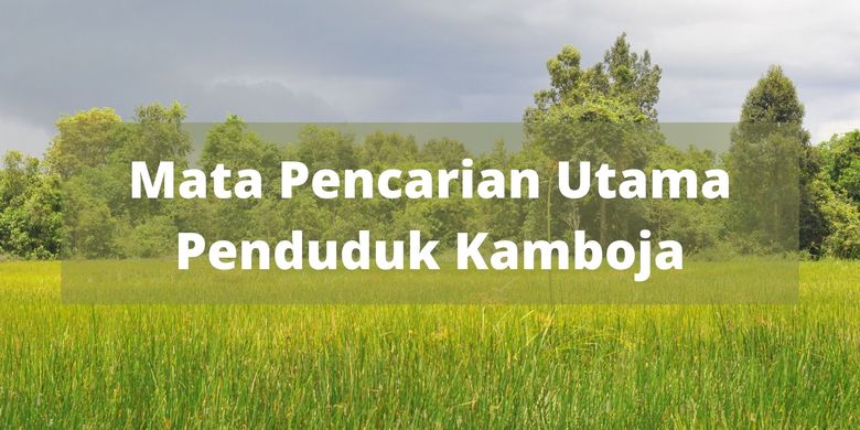 Mata Pencaharian Utama Penduduk Kamboja Adalah