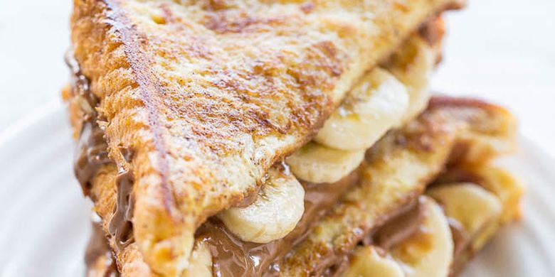 Resep Roti Panggang Pisang Nutella Ala Perancis Cocok Untuk Sarapan Anak