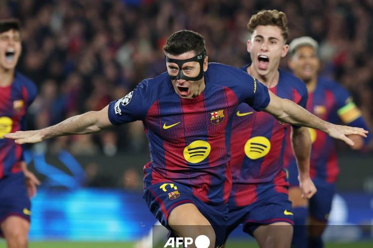 Robert Lewandowski Lewati Rekor Lionel Messi di Liga Champions