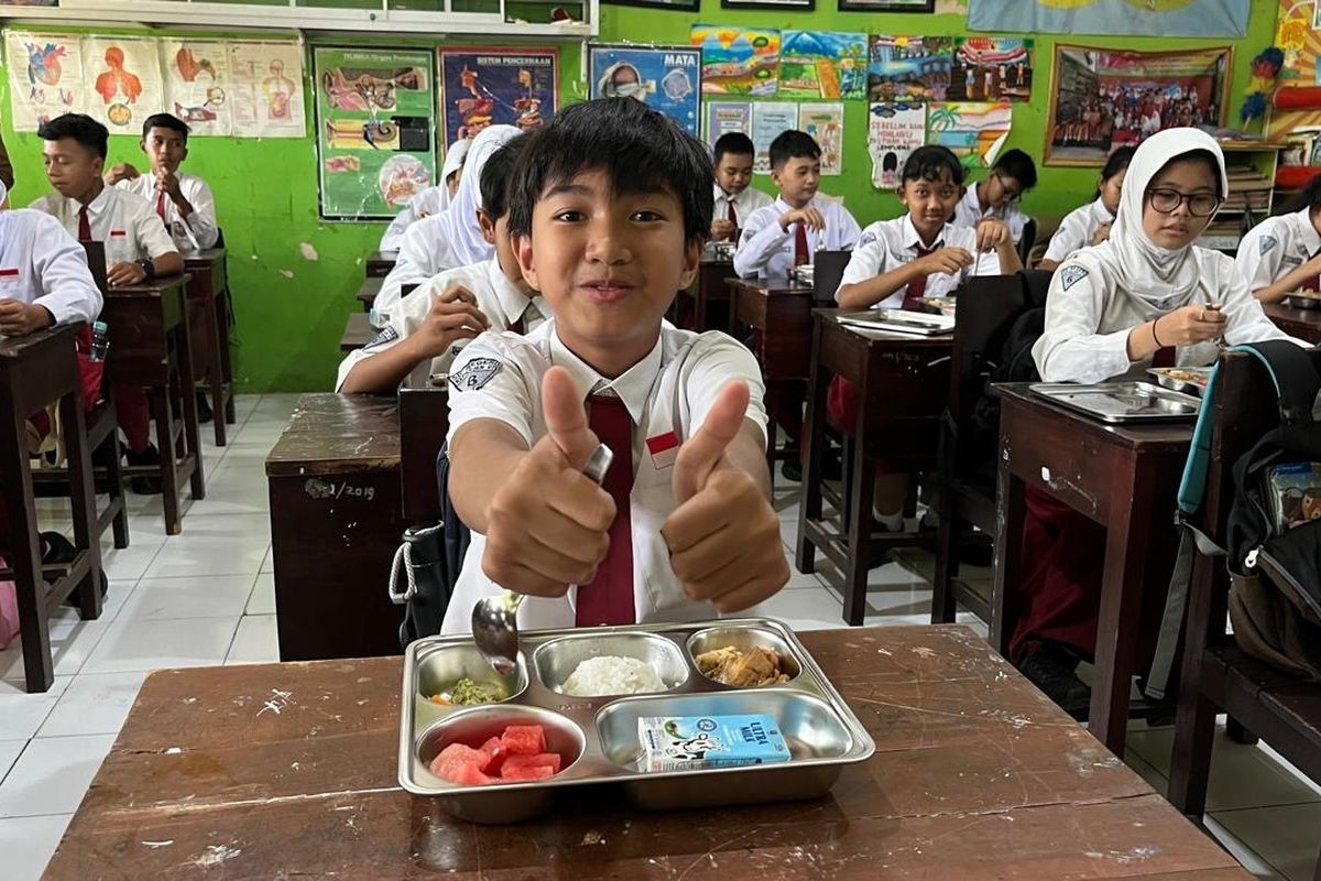 Siswa SD di Malang Antusias Dapat Makan Bergizi Gratis, Kepala Sekolah Merasa Terbantu