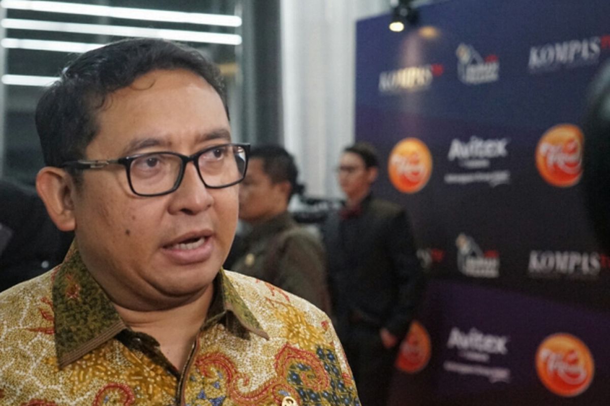 Wakil Ketua DPR RI Fadli Zon saat hadir dalam acara “ROSI Spesial: Launching Rumah Pilkada Studio 1 KompasTV, Menara Kompas, Palmerah, Jakarta Barat, Kamis (19/10/2017) malam.
