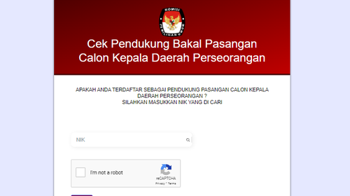 Cara Cek NIK Terdaftar Pendukung Paslon Pilkada 2024, Lapor jika Dicatut!