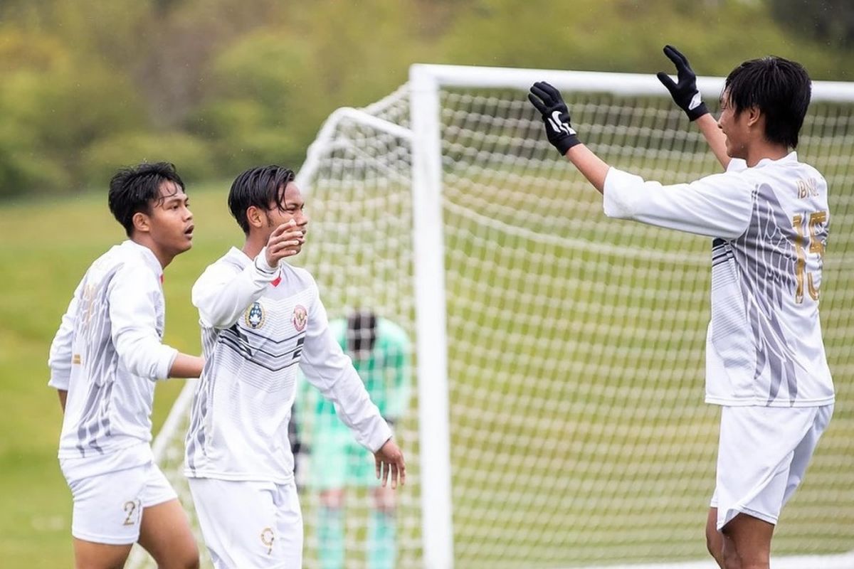 Skuad Garuda Selcet saat tampil melawan Crystal Palace U17, Sabtu (8/5/2021) malam WIB.