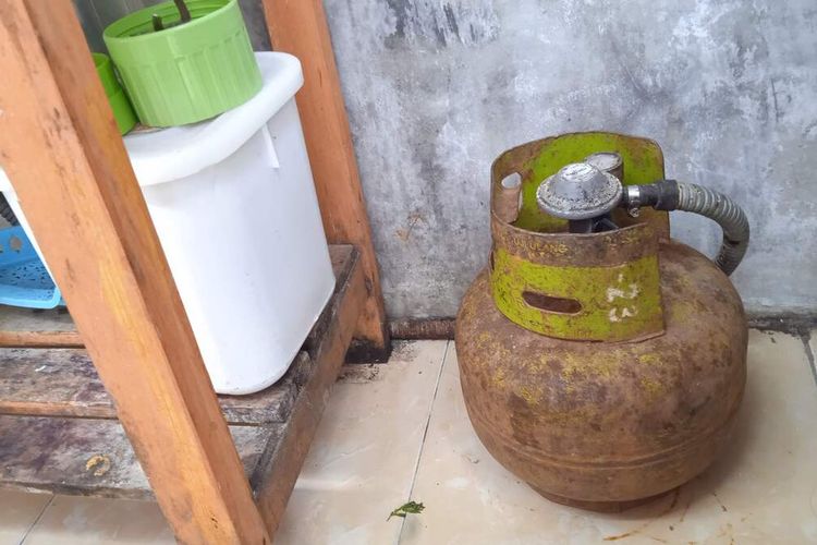 Gas melon yang rencananya tidak lagi dijual di warung atau pengecer.