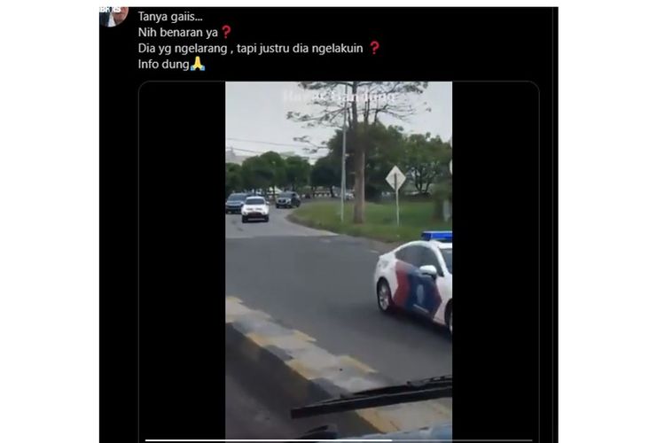 Viral video diklami rombongan Jokowi mudik