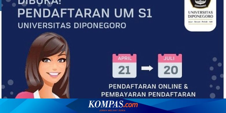 Tertarik Kuliah Undip Pendaftaran Online Jalur Mandiri S1 Dibuka