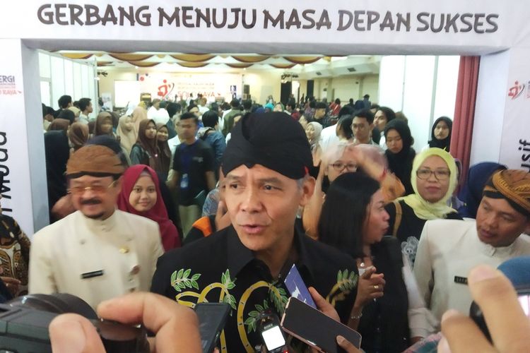 Gubernur Jawa Tengah, Ganjar Pranowo di Solo, Jawa Tengah, Kamis (5/12/2019).