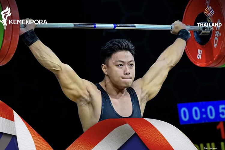 Rahmat Erwin Abdullah Raih Emas Angkat Besi 88 Kg, Kado Untuk Sang Anak