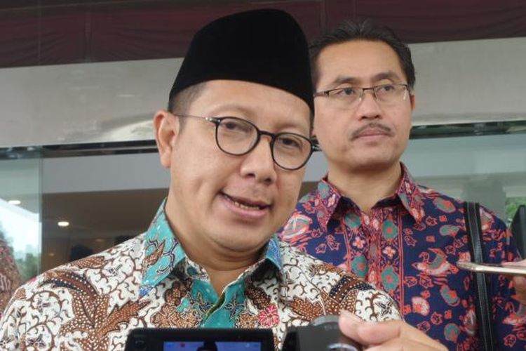 Menteri Agama Lukman Hakim Saifuddin di kompleks PTIK, Jakarta, Kamis (26/1/2017).