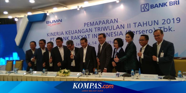 BRI Raup Laba Rp 16,16 Triliun di Semester I 2019