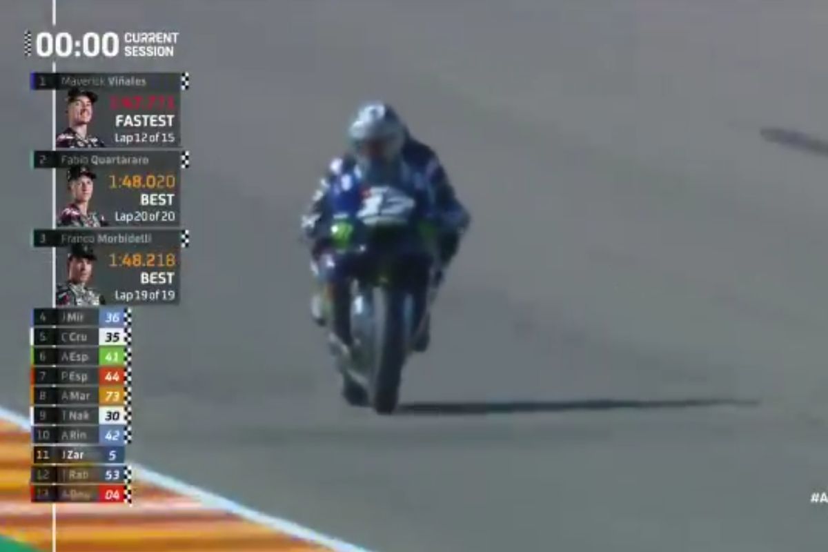 Maverick Vinales tercepat pada FP2 MotoGP Aragon